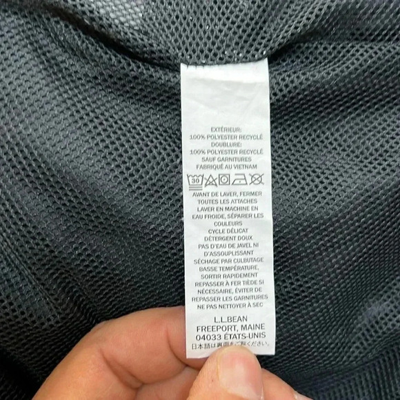 LL Bean Black Jacket Size M - Picture 8 of 9